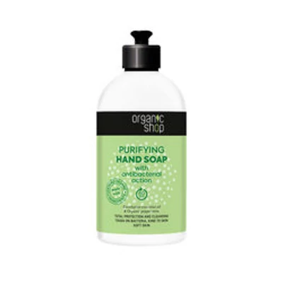 Organic Shop folyékony szappan, eukaliptusz illóolaj és bio borsmenta, 500ml
