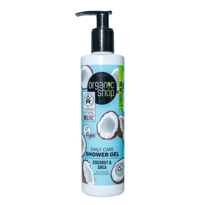 Organic Shop tusfürdő Daily care kókusz és shea vaj 280ml