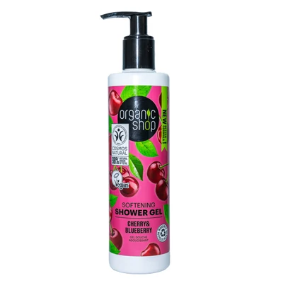 Organic Shop tusfürdő Softening cseresznye és áfonya 280ml