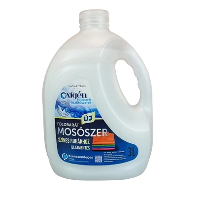 Oxigén földbarát mosószer színes ruhákhoz, 3l