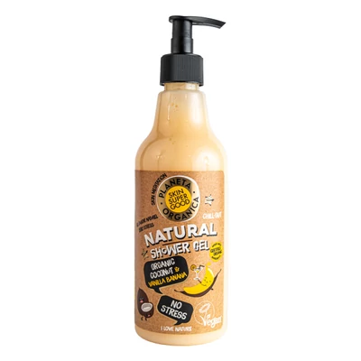 Skin Super Good tusfürdő, banán és kókuszolaj, Stresszmentes, 500ml