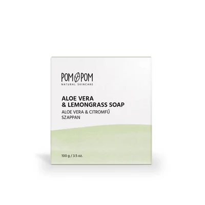 Pompom szappan aloe vera citromfű illóolajjal 100g