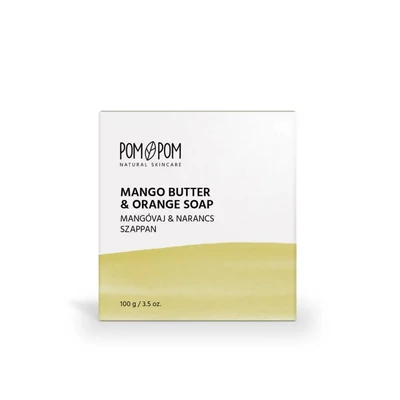 Pompom szappan mangóvajas édes naranccsal 100g