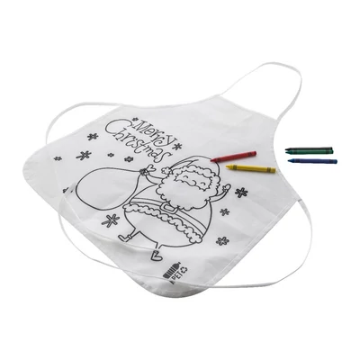 Greeny színezhető karácsonyi kötény gyerekeknek 5db zsírkrétával