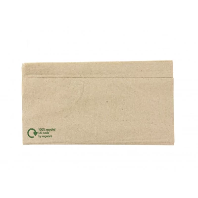 Vegware szalvéta, fehérítetlen, egyrétegű, 33cm, adagolóba tölthető