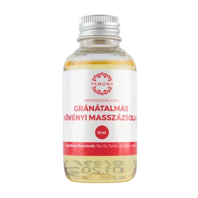 Yamuna növényi alapú masszázsolaj, gránátalmás, 50ml