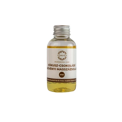 Yamuna növényi alapú masszázsolaj, kókusz-csoki, 50ml