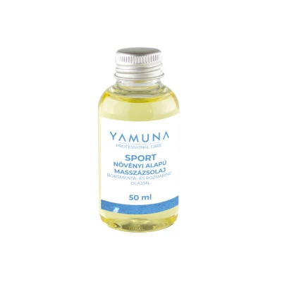 Yamuna növényi alapú masszázsolaj, borsmenta-rozmaring, sport, 50ml