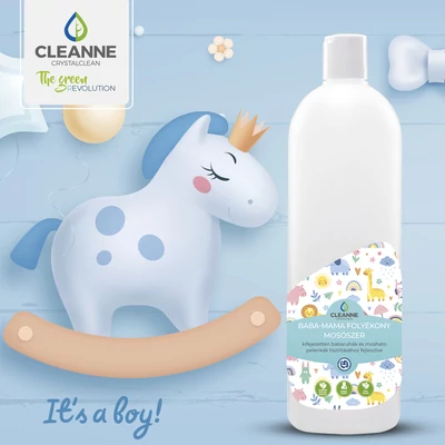 Cleanne baba-mama folyékony mosószer koncentrátum, It's a boy, 1l