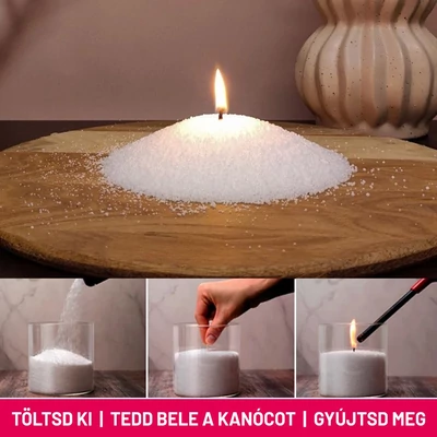 Humanity gyertyahomok, fehér, 500g