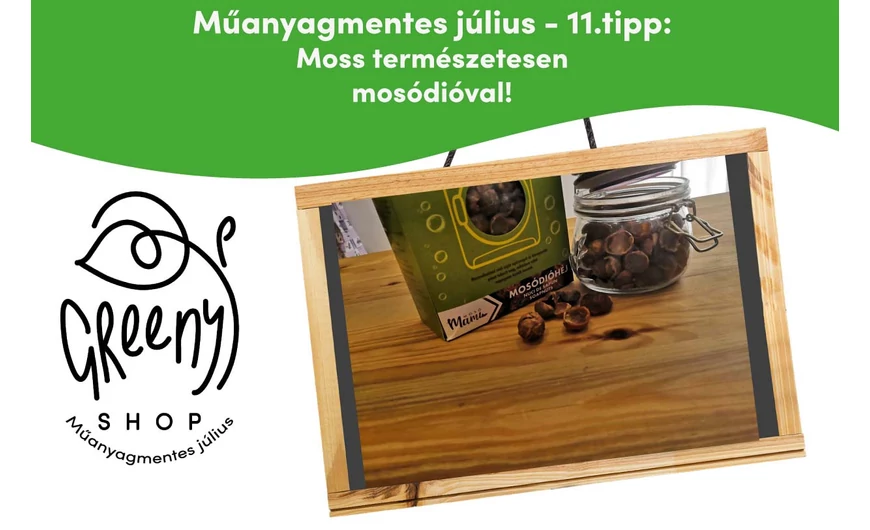 Műanyagmentes július - 11.tipp - Moss természetesen mosódióval!